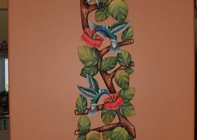 Huttons handpainted floral on wall 016 Hutton’s Interior Decorating