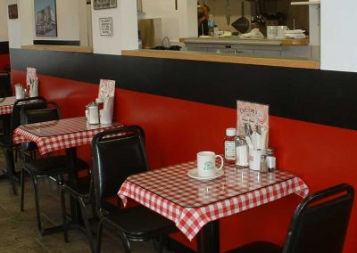 Huttons red black restaurant 011 Hutton’s Interior Decorating