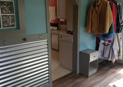 Huttons teal mudroom Hutton’s Interior Decorating